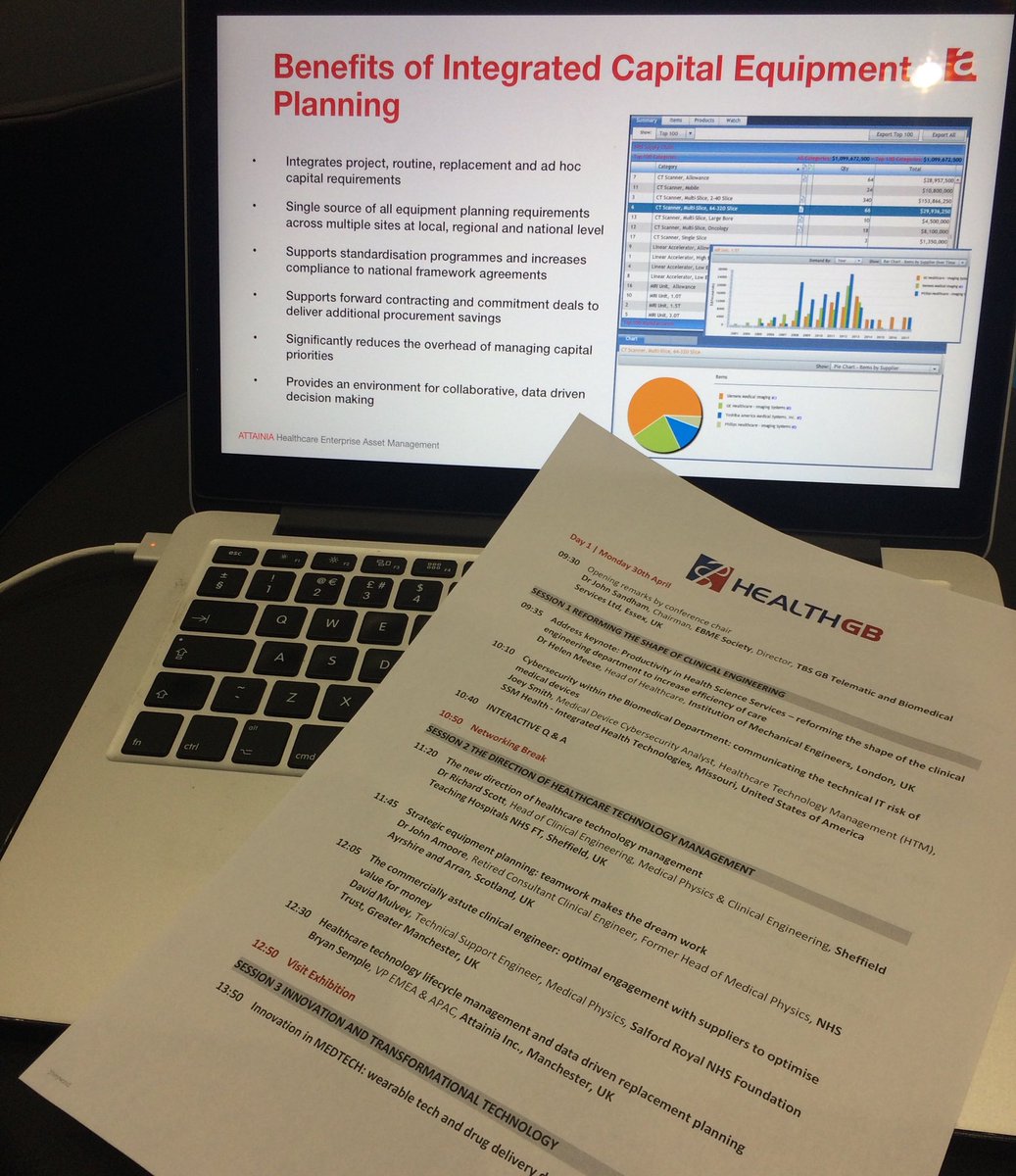 attainia's tweet photo. Good discussion with audience and fellow speakers at today’s Medical Engineering conference at @Health_GB in Manchester #PoweredByAttainia https://t.co/zM7omoQrQt