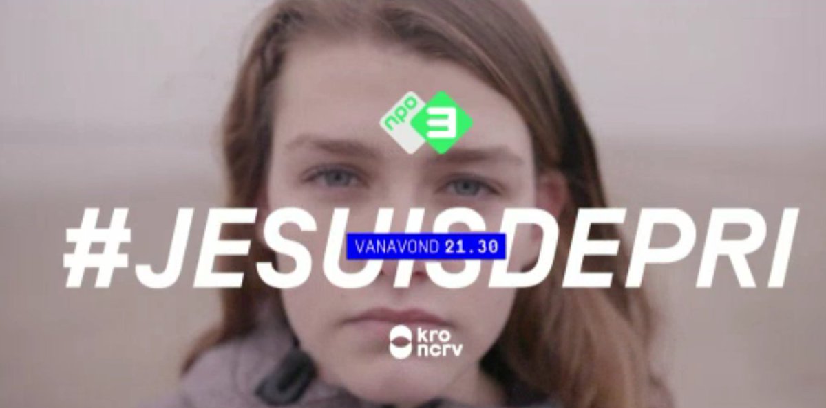 wijzijnmind's tweet photo. Vanavond 21:35 uur de derde aflevering van #jesuisdepri van @kroncrv @NPO3. De jongeren vertellen hoe het is om écht de bodem van de put te raken. Ook vertellen vrienden en familie over de impact hieran. Na deze uitzending zitten hulpverleners van @113preventie klaar. #trueselfie https://t.co/Rn6RsodakI