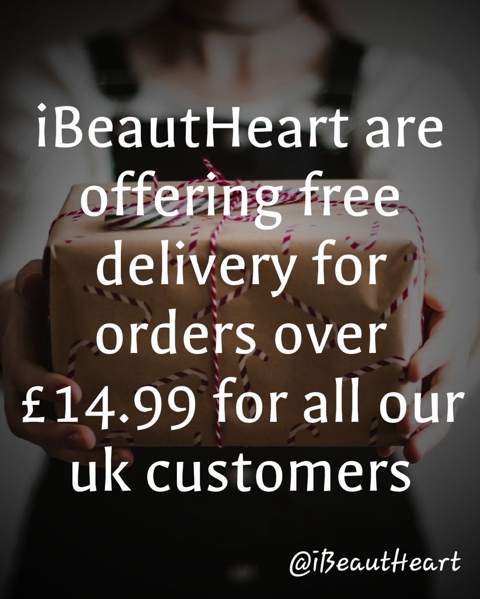 ibeautheart's tweet photo. We are offering free delivery to all UK customers for orders over £14.99. Please visit our website on https://t.co/40IBX8rgXS to take advantage
#MotivationalMondays #MondayBlues #MarketingMondays #FreeDelivery #UKCustomers #iBeautHeart #OMGMask #Facemask #KimKardashian #Sephora https://t.co/mJcKVvQLVQ