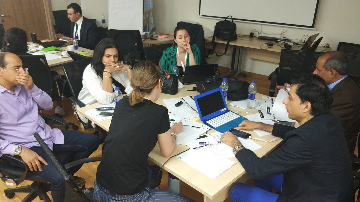 UNDPEgypt's tweet image. Participants are working on groups 
to finalize the #challenges the came with, #codesigned ideas, #experiment and #success evaluation thru @DemosHelsinki tools during the #PublicSector #innovation #workshop in #Cairo. #inno4dev @UNDPArabic @UNDPEurasia @UNDPAfrica
