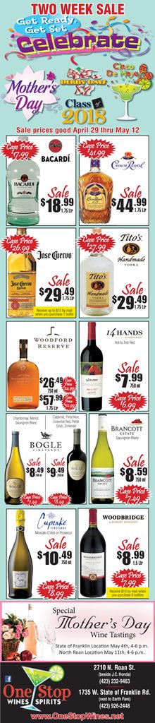 OneStop_JC's tweet photo. Get Ready, Get Set, Celebrate Sale now in progress! Sale prices good April 29th thru May 12th. https://t.co/OA6CxWU4IU