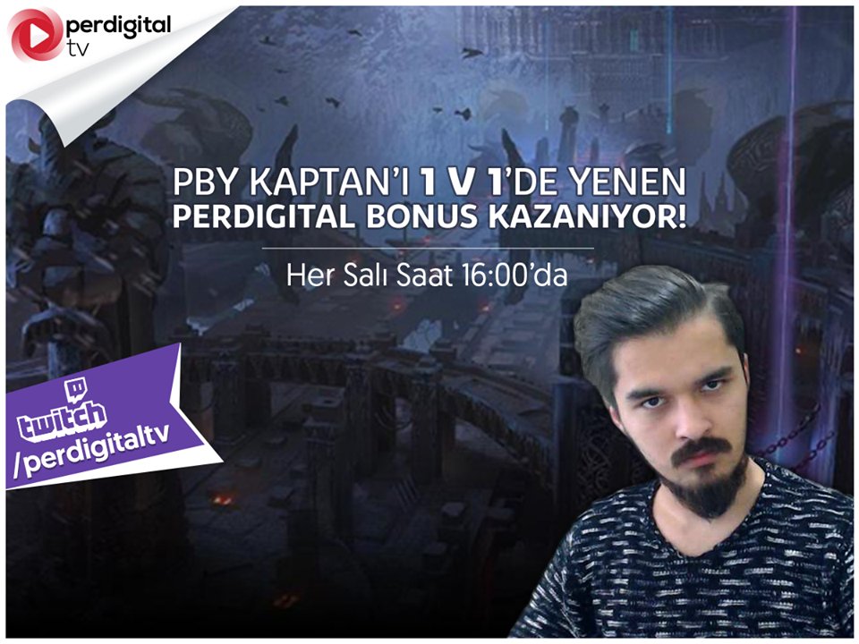 perdigital_'s tweet photo. ✅PBY Kaptan’ı #1v1’de yen, 20 TL #Perdigital Bonus kazan!
🕛@Pbykaptan ’ın 1v1 yayını 1 Mayıs Salı 16:00’da https://t.co/QX5GB81Y9c ’de!
👉Hemen kayıt ol, PBY Kaptan ile oynama şansı yakala: https://t.co/91X8m68xMz https://t.co/imIOYwtflX