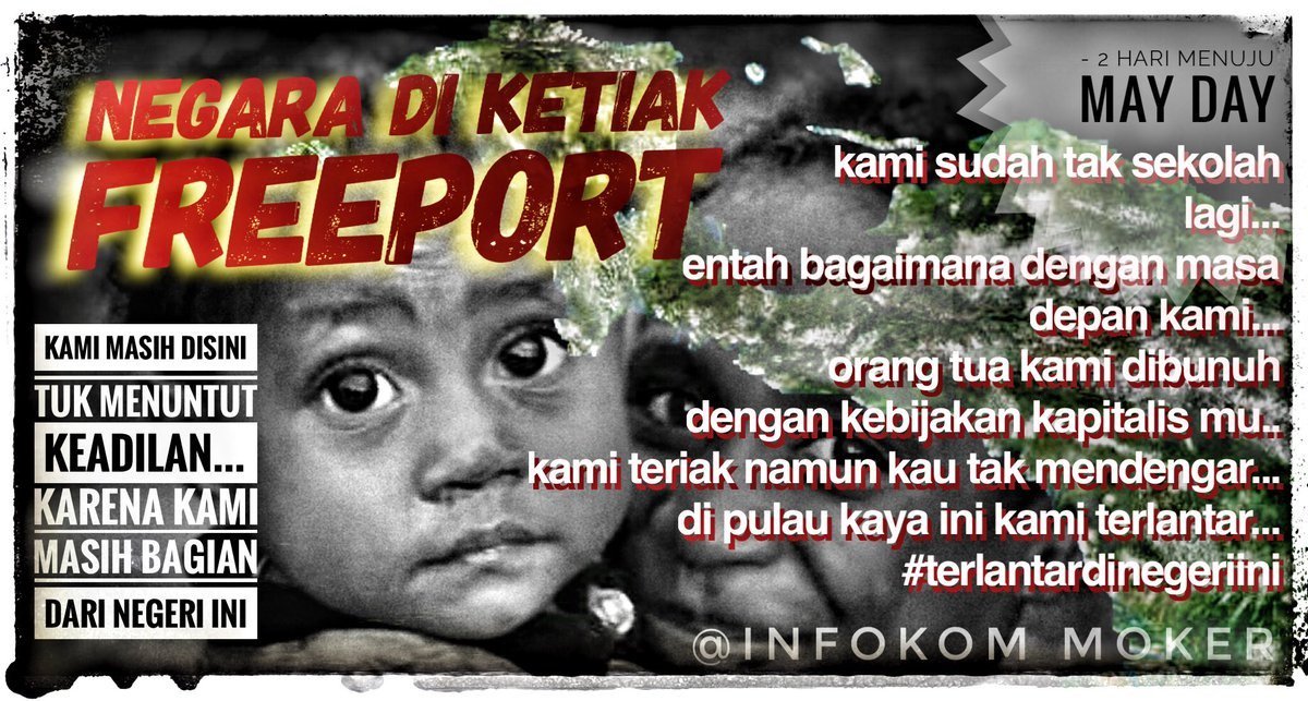 EvanYarangga's tweet photo. @karniilyas Bung @karniilyas tolong di undang bung @haris_azhar dari @lokataru_id selaku Kuasa Hukum kami #korbanphksepihakfreeport. https://t.co/2bySSuyLqf