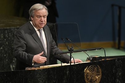 UNGeneva's tweet photo. "We need greater unity &amp; courage – to ease the fears of the people we serve; to set the world on track to a better future; and to lay the foundations of sustainable peace &amp; development." -- @antonioguterres at #UNGA #Peace72 meeting: https://t.co/XY9CIfQ4Ub https://t.co/PMI2SXTc67