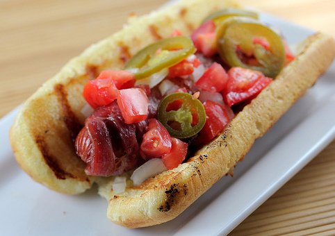 A hot dog, also known as a frankfurter, dog, or wiener, is a cooked sausage, traditionally grilled or steamed and served in a partially sliced bun. It is a type of sausage sandwich. check aapnarecipe.in/recipe/bacon-h…