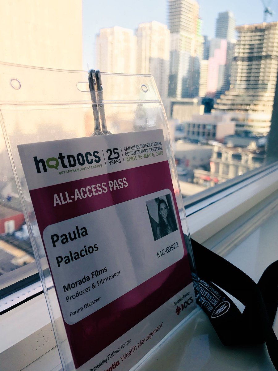 PaulaPalaciosCa's tweet photo. Empezamos el Festival @hotdocs #DocIndustry #MyBrotherAliProject #Refugees #Cinema @moradafilms @palaciosfilms https://t.co/j30y6OF5B3
