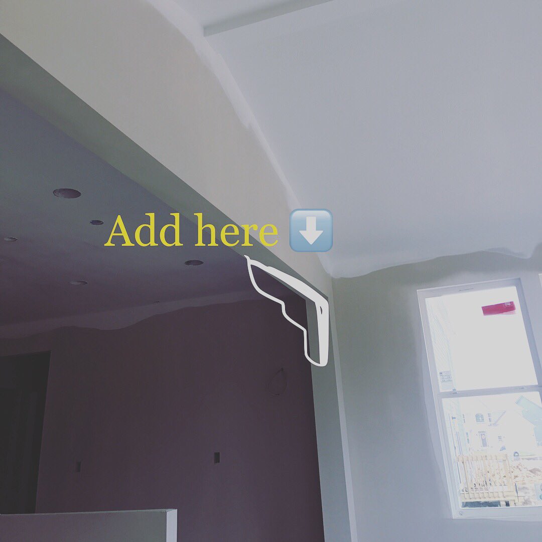 JenMaeHolley's tweet photo. Decorating tip! Spruce up the openings on your walls with subtle details.  Corbels will make a transition from our open kitchen/living area by framing the entrance to our sunroom.  After photo is on hold, but I hope this gives you a good visual. 
#homedecor #tips #newhome #corbel https://t.co/gGlSXWQZ7H