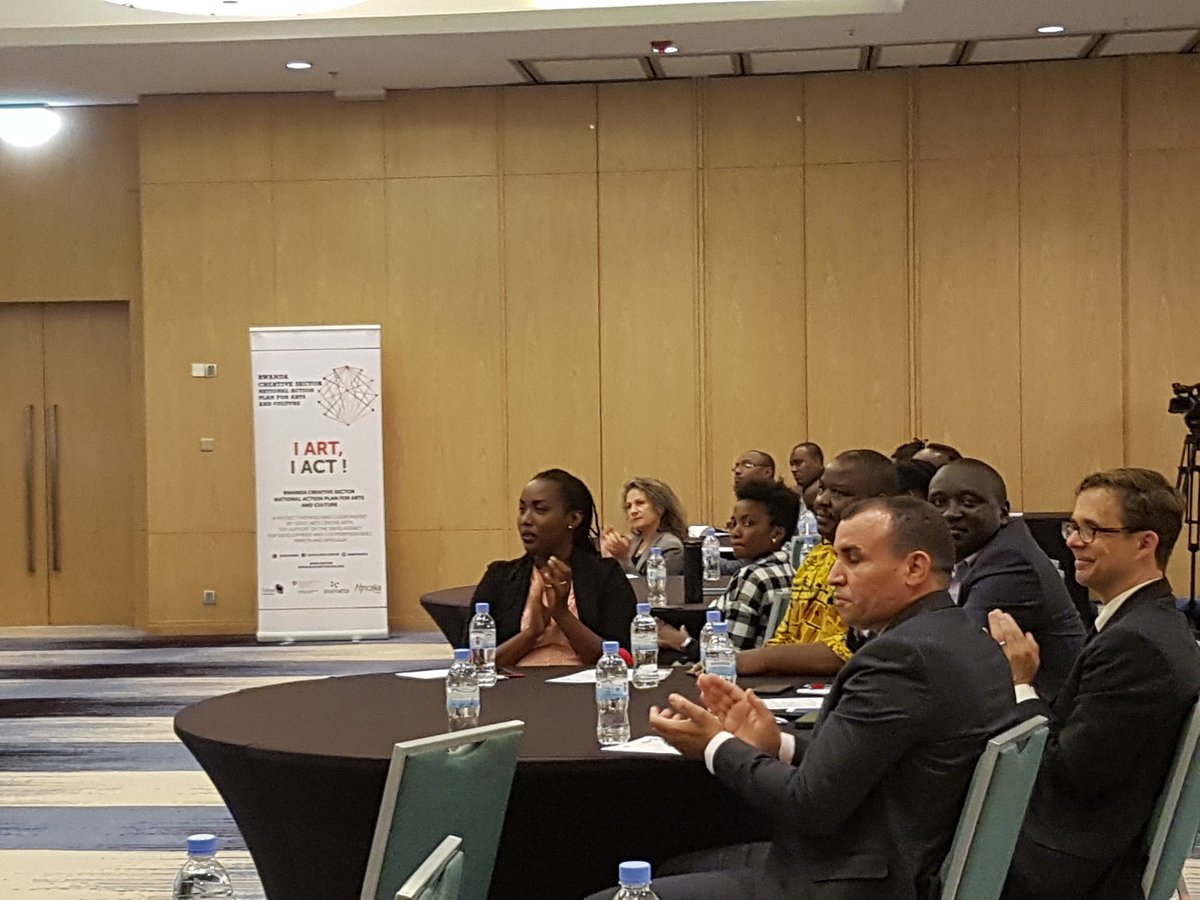 eeloom's tweet photo. after a beautiful acapella performance by @ishyoarts-affiliated artists, carole karemera and her colleagues present their research about, mapping of, and action plan for #rwanda's creative sector. #creativerwanda #creative250 https://t.co/6UcgjnUaRN