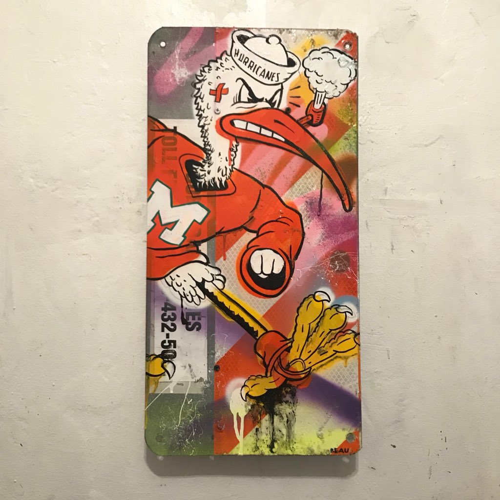 _beaubradbury's tweet photo. Go get em Canes! For Sale. https://t.co/ILCL17yFQP #canecanecane #artforsale #NFLDraftDay2018 #sebastiantheibis #theu #CanesFam https://t.co/K6Vg9Xk76F
