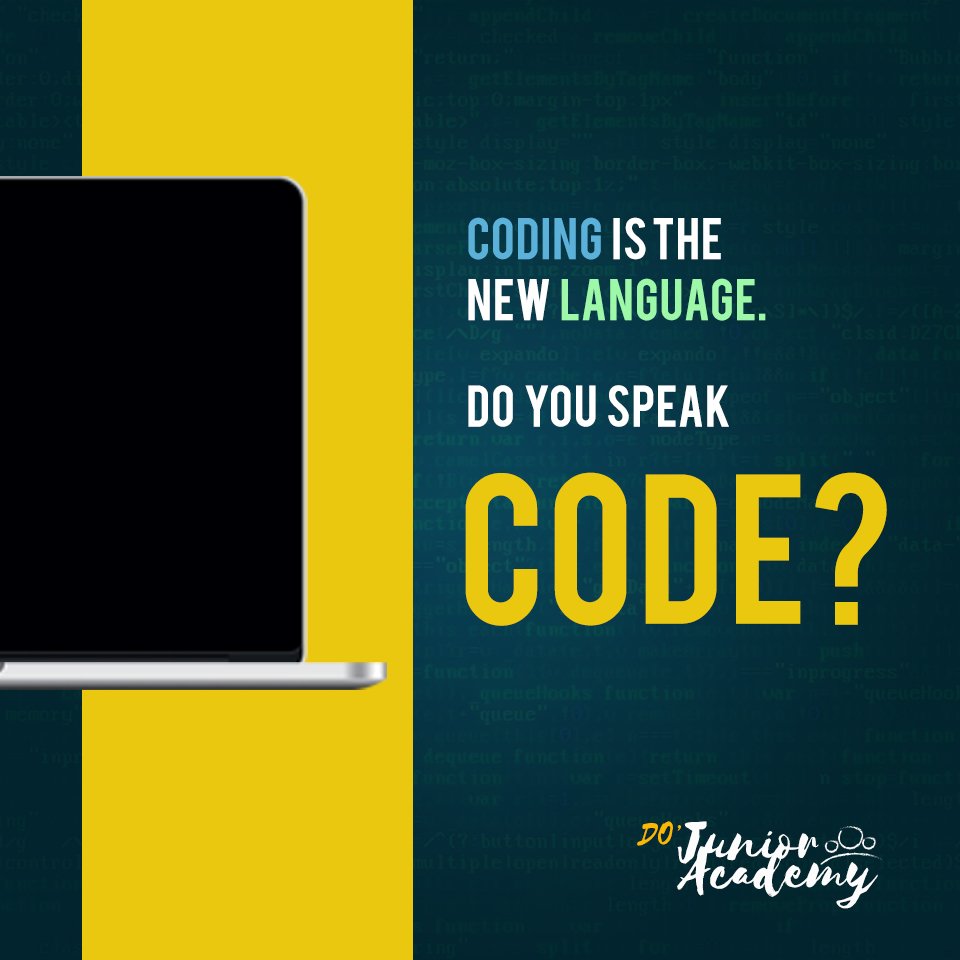Foundation_DO's tweet photo. Are you ready to learn a new language?
#I2cancode #DOJuniorAcademy https://t.co/aZGBCOPemH