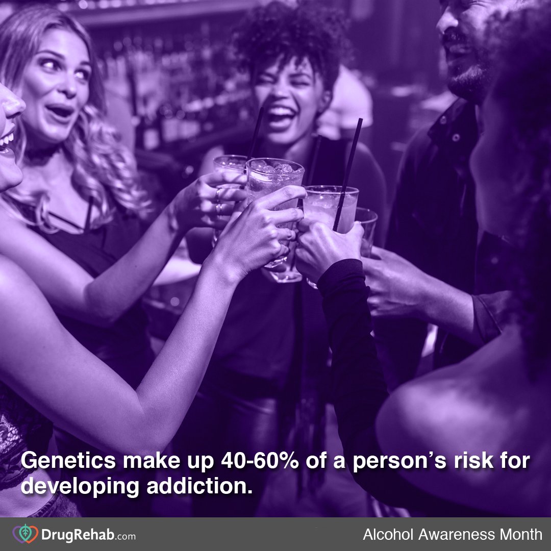 There are over 100 genes that can affect substance use disorder. #AlcoholAwarenessMonth #addiction #recovery goo.gl/DMwqik