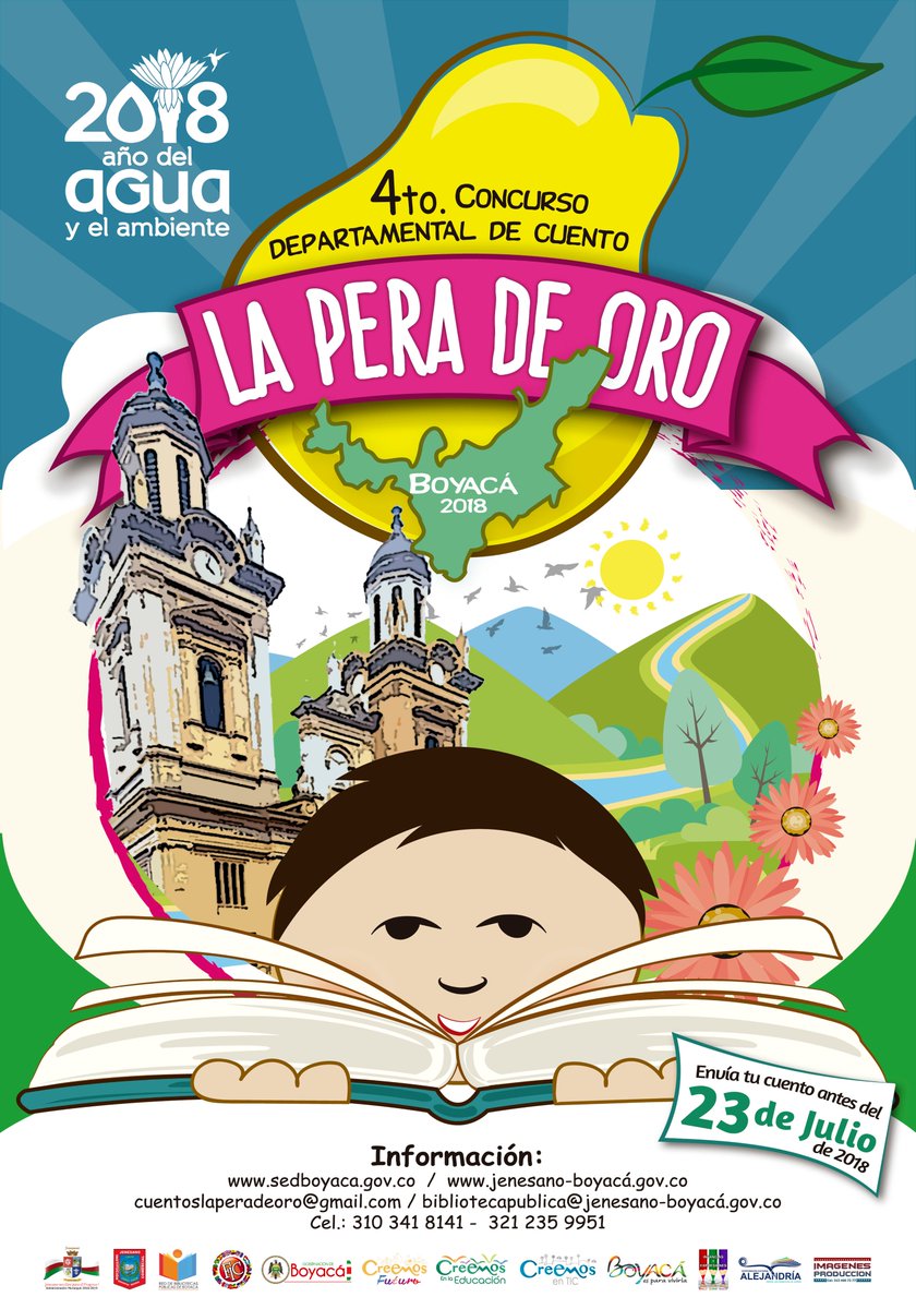 Alc_Jenesano's tweet photo. El concurso de cuenta "la pera de ORO",se presenta a la comunidad educativa del departamento de Boyacá, como una estrategia pedagógica que fomente en la escuela y las familias, la generación de espacios en donde la escritura tenga un papel preponderante.  
https://t.co/OTCj9ZlUkI https://t.co/tw3KvpwEOk