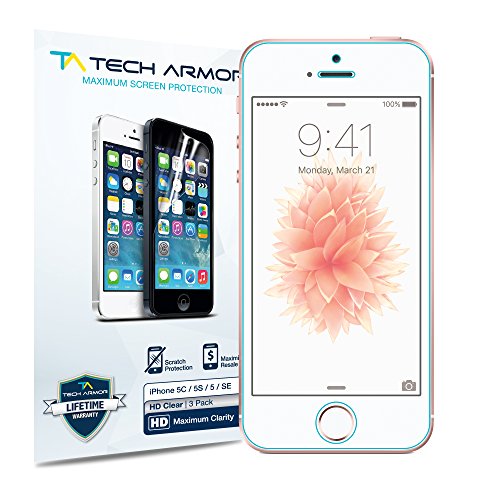 pieceofshirt's tweet image. Tech Armor High Definition Clear Screen Protector for iPhone 5/5C/5S/SE (Pack of 3) amazon.com/dp/B009YCP1LS/…  #TechArmor