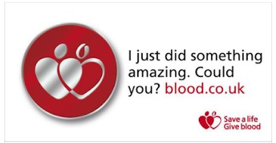 Today I gave blood for the 1st time.
It ticked a kind of 'bucket list' item for me - very pleased, but wondering why on earth I didn't do it sooner!
#GiveBlood
#ActionChangesThings
#DontPutOffToTomorrow