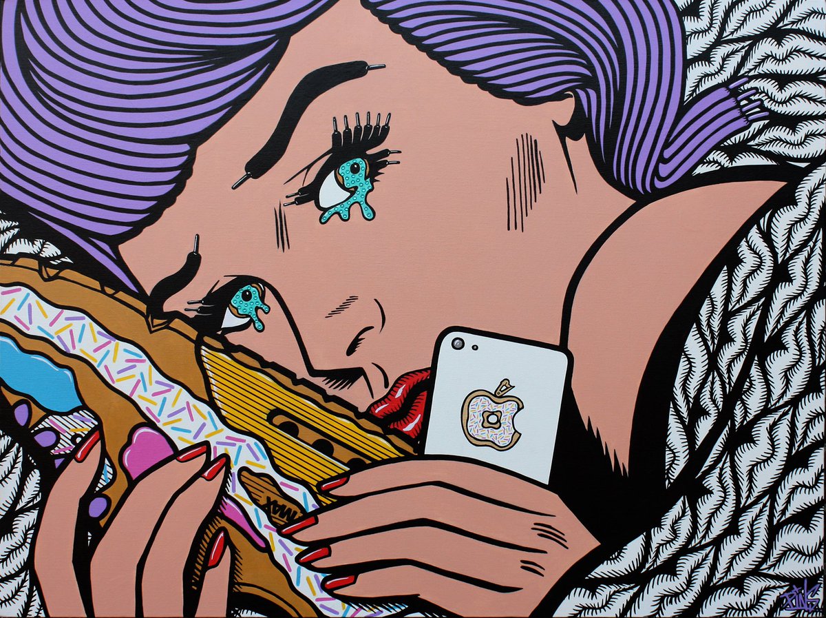 WhiteCityGaller's tweet photo. Sometimes it's all 'Tooo Much' says London Urban Artist PINS #OriginalArt #SneakerArt #SneakerFreak #PopArt #Lichtenstein #overwhelmed #MondayBlues #TalkToUs #RetailTherapy  @PINSpired @samaritans @AppleSupport @NikeSupport @swarovski https://t.co/nuCAri8Drx https://t.co/frrcxoCUDG