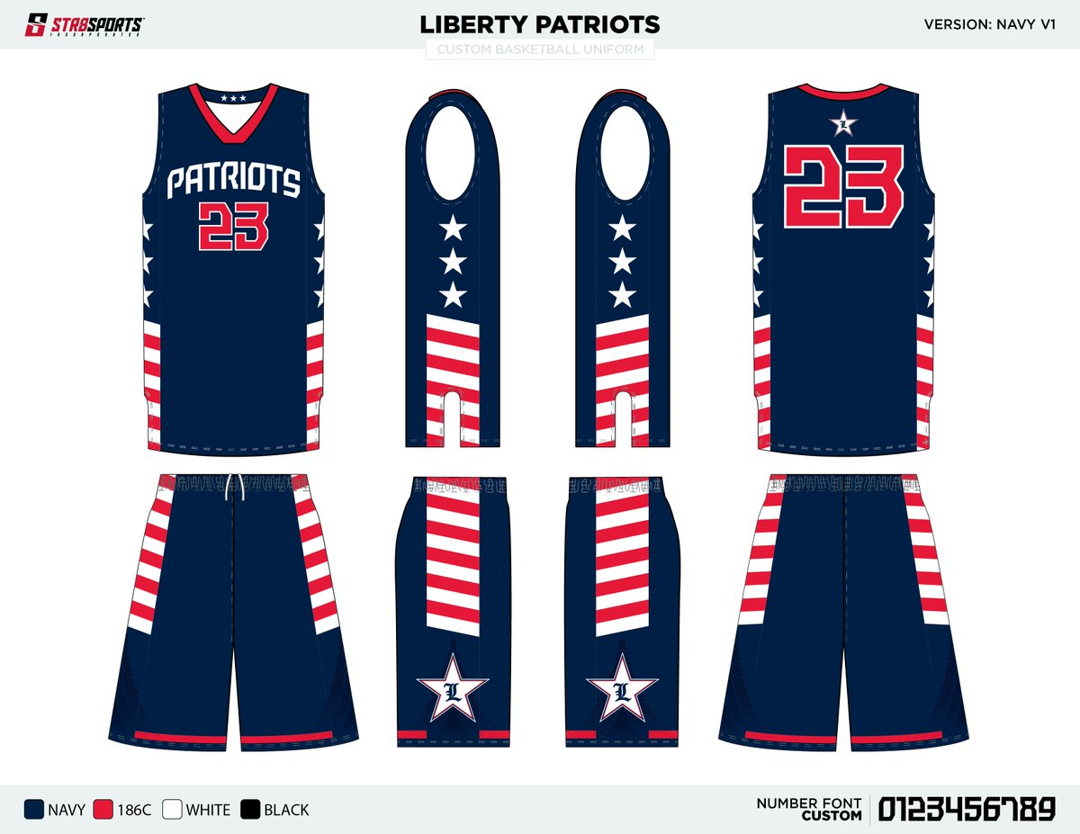 patriots basketball jersey