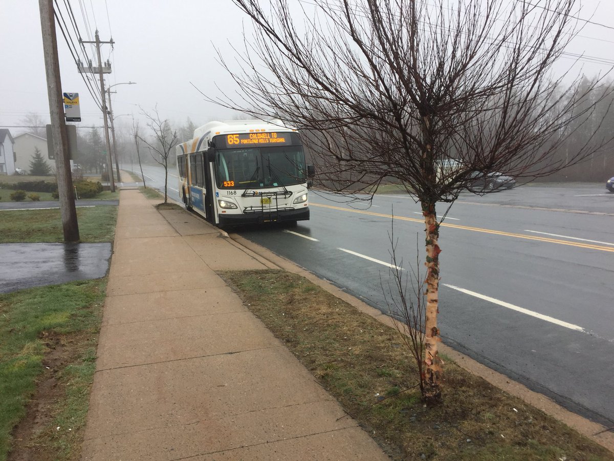 RoostersRus's tweet photo. I guess metro transit buses are allowed to park in bike lanes on Caldwell rd... #NeededSmokes Saturday, April 28... @hfxtransit https://t.co/VG0a1jMiHF