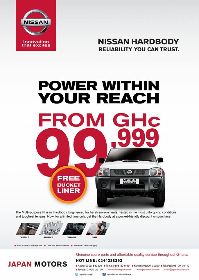JapanMotorsGh's tweet photo. NISSAN  HARDBODY – Power Within your reach, Starting from – Ghc 99,999,  Its Built Tough, It’s at home in any situation &amp; on any surface.  Invest in one. Call 0244338393 for details. https://t.co/7jhSnHLstG