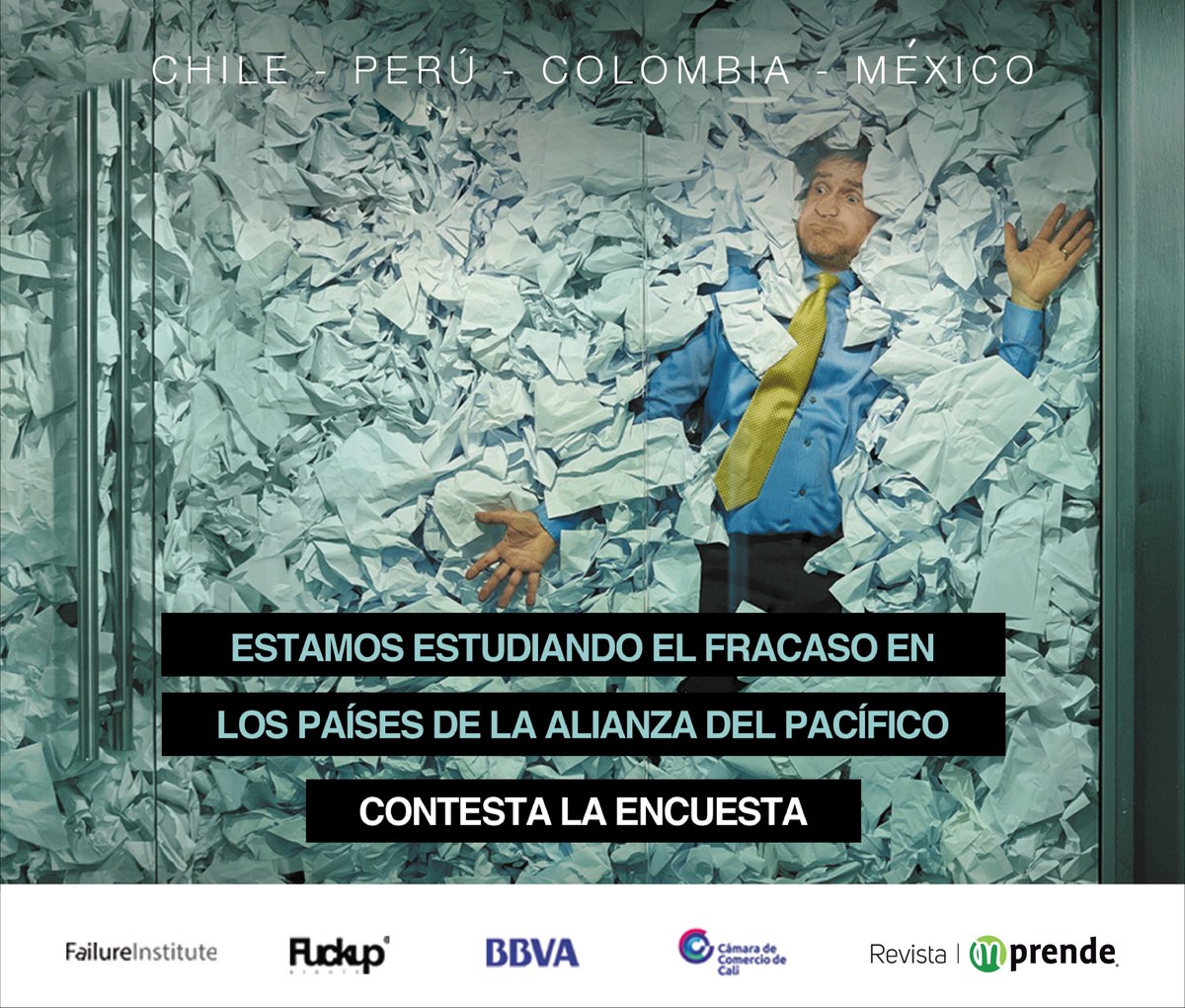 revistamprende's tweet photo. @revistamprende Somos media partner oficia del #FailureInstitute en el nuevo estudio para Identificar las causas más comunes de fracaso y ayudar a tomar mejores decisiones.
Completa la encuesta en: https://t.co/ZUEgXLvm1Q
¡Solo va a tomar 6 minutos! https://t.co/jCpTfuYW3E