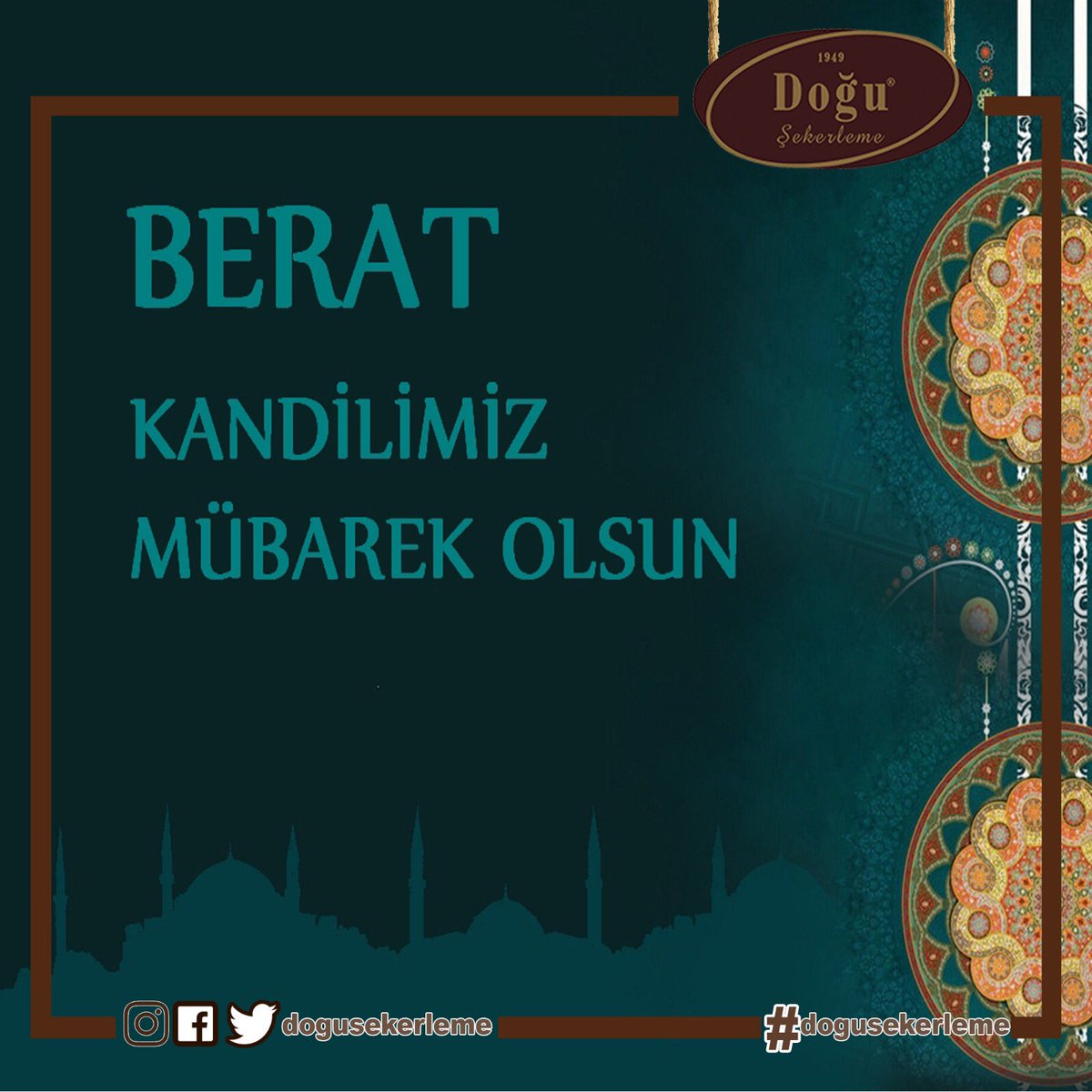 Hayırlı kandiller dileriz..