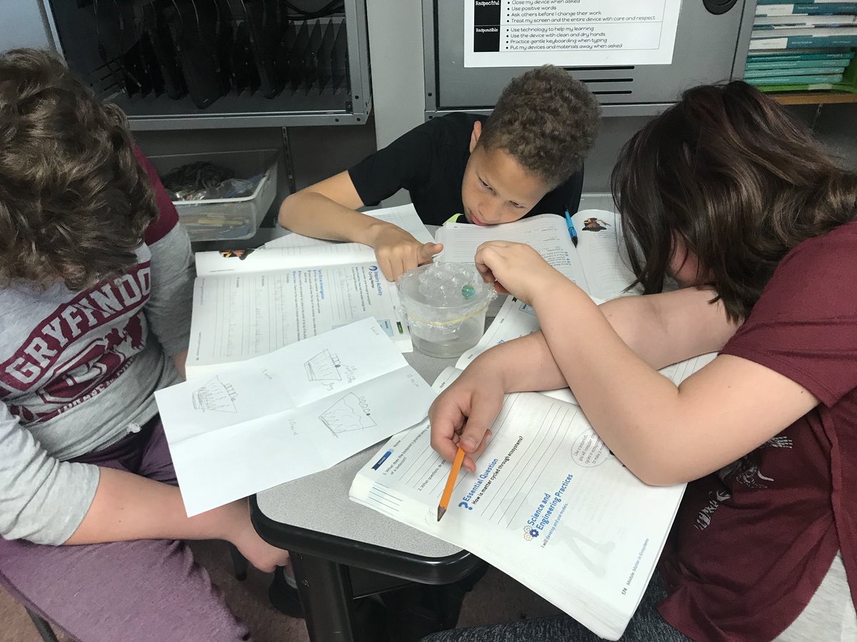 TeamMontgomery4's tweet photo. How does water cycle through an ecosystem? Making diagrams, exploring, and discussion today! #isdstrong #3TEPride #isd5thgrade https://t.co/WREUcKGWn8