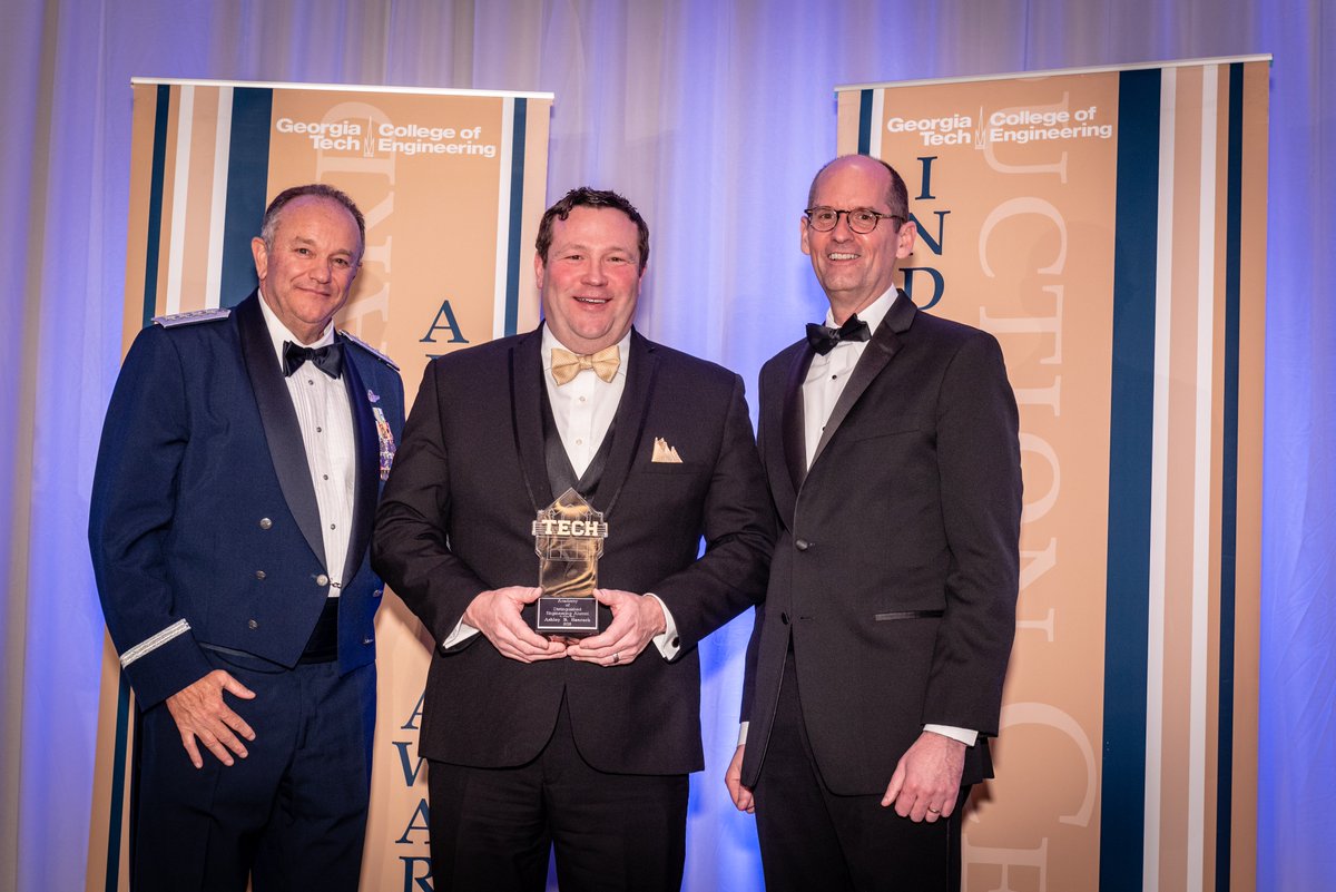 SolutionsIntent's tweet photo. Special shout out to our Co-Founder &amp; CFO Ashley Hancock for receiving the Academy of Distinguished Engineering Alumni Award from @GeorgiaTech  Congrats Ashley! https://t.co/xbQhgK0HKG
