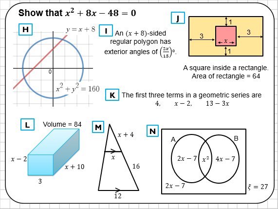 Cshearer41's tweet image. Really enjoyed trying @JevansMaths Show That idea with Year 11 this afternoon (including a question from @karenshancock). Great way to revise loads of different topics and make them focus on providing the working, not the answer!