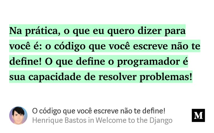 Iveinbox's tweet photo. “O código que você escreve não te define!” — @henriquebastos https://t.co/4gC6vioavR https://t.co/FUtPL7KYoY