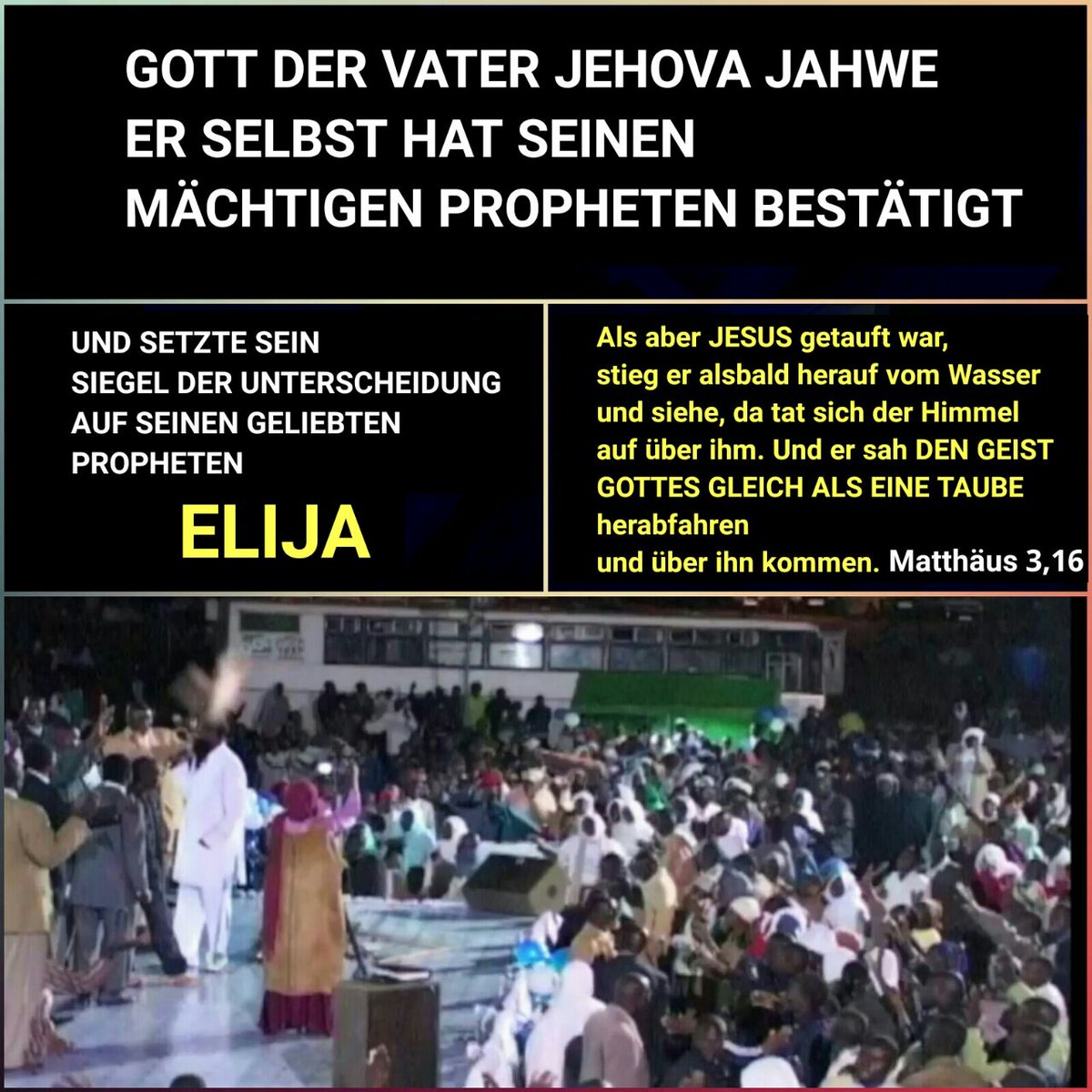 #GodTheHolySpiritDescendsPhisically 
Wie ehrfurchterregend sind die Tage in denen wir leben
<a href="/BereutdenWeg/">JESUSKOMMTDEUTSCHLAND</a> 
@Timme12081