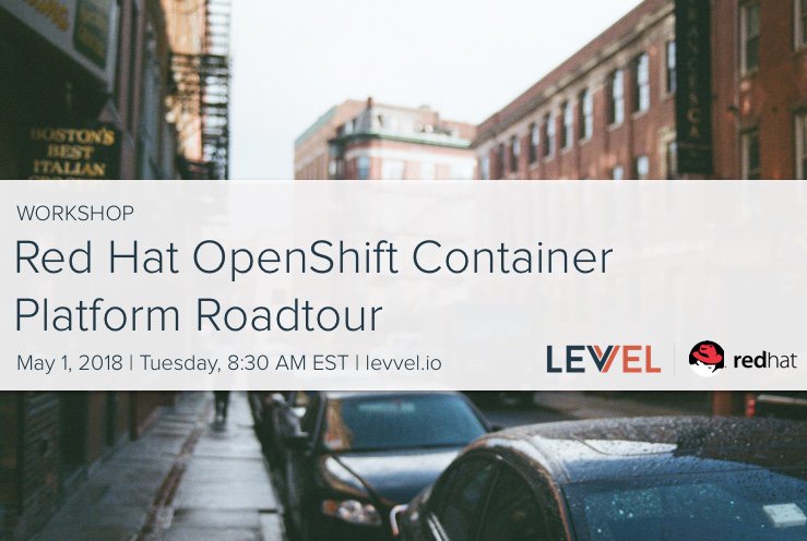 EndavaNA's tweet photo. Tomorrow in Boston: Join Levvel and @RedHat for a hands-on workshop with the #OpenShift Container Platform. Register: https://t.co/jw9NEzTPnf #DevOps https://t.co/OKxMzfynag