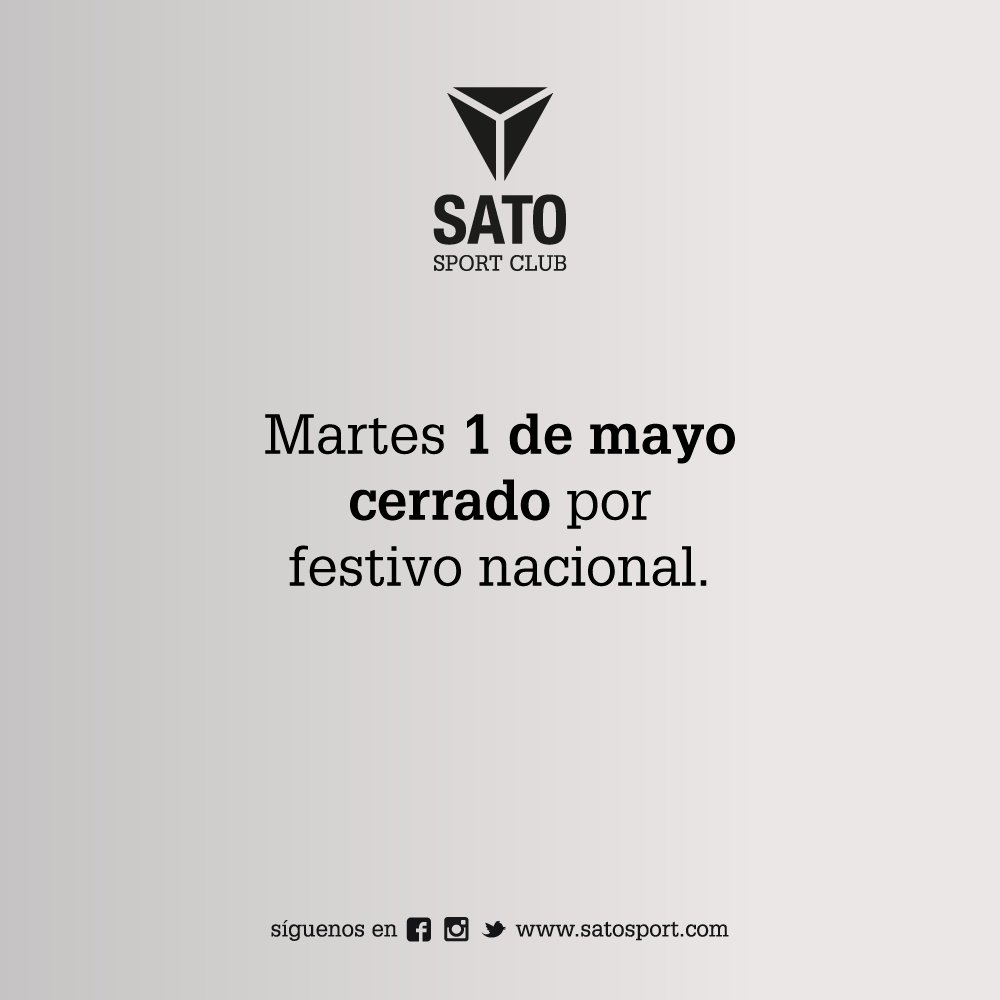 Mañana martes 1 de mayo, el centro permanecerá cerrado por festivo nacional.
Disculpen las molestias. ¡Nos vemos el miércoles!👋🏽