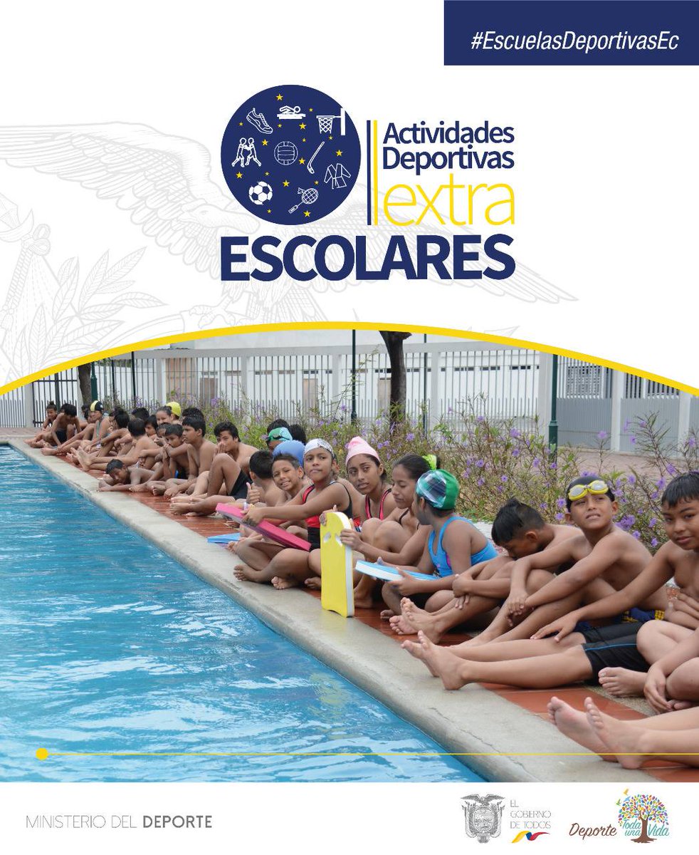 DeporteEc's tweet photo. Actividades #ExtraescolaresEc está dirigido a niños y jóvenes de 9 a 17 años de edad, de todo el sistema escolarizado en las 24 provincias. 🇪🇨 https://t.co/WuSC0ML2xY