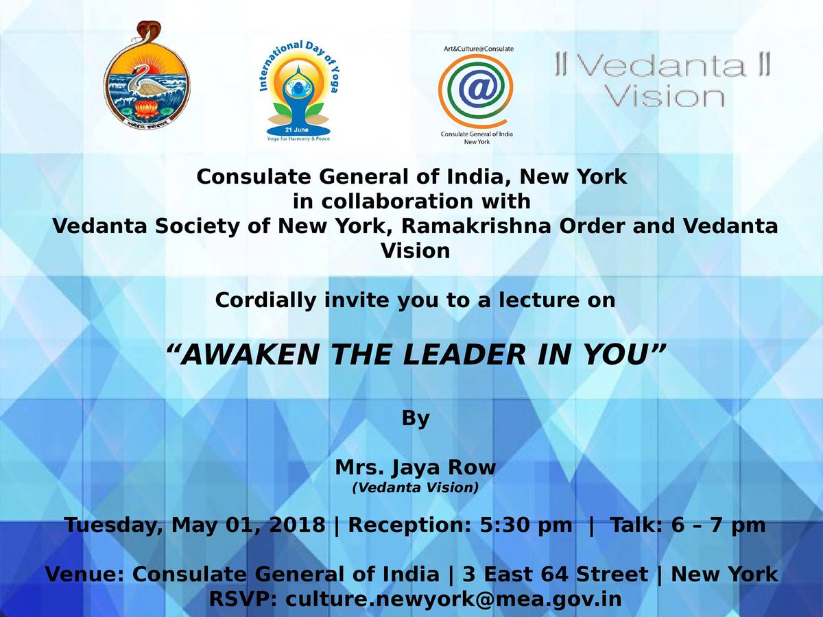 India In New York On Twitter Unleash The Power Of The Mind - 