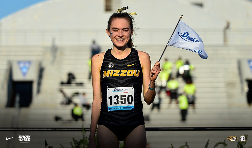 MizzouTFXC's tweet photo. #DrakeRelays2018 marked the first time in program history #Mizzou has won multiple titles in women's events! 🏃‍♀️

#MIZ #TigerTough 🐯🏳️🏳️🏳️ https://t.co/vpggOXIMST