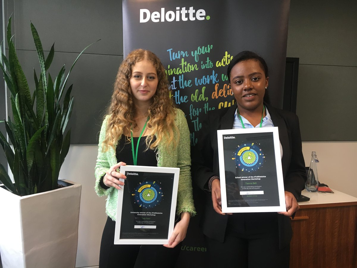 DeloitteCareers's tweet photo. Congrats to our #TellDeloitte winners. We loved your inspiring ideas, and we hope your prize helps you take your aspirations further. https://t.co/Q89epqIT3h