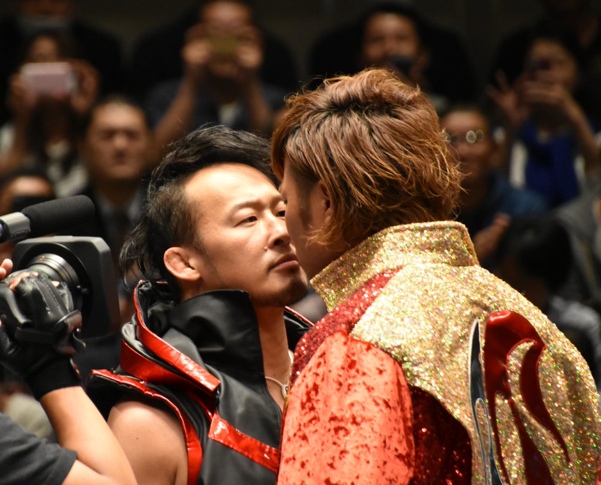 kwt_pwt's tweet photo. 丸藤正道選手、宮原健斗選手 20180430 後楽園ホール #ajpw #noah_ghc https://t.co/i1aGRekAH1