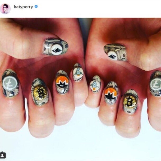 BVBTC's tweet photo. Remember when @katyperry got cryptoclaws and then disappeared entirely from the public crypto discourse? Well @CryptoBrekkie is still here! @katyperry now is the time to prove that you actually care about crypto! Everyone plz RT until @katyperry invites me to to her nail salon! https://t.co/RUqUCFqdno