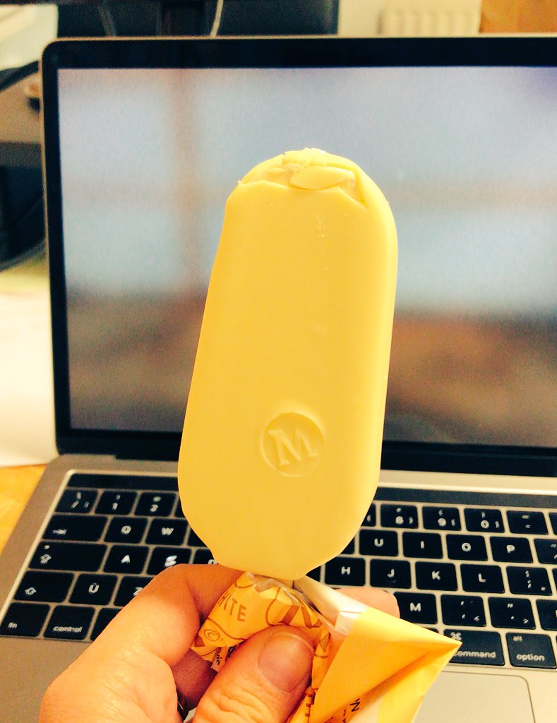 angelamsolomon's tweet photo. Magnum ice lolly as a cure for indigestion? Sure, I’ll give it a whirl. #pregnancy #internetwisdom https://t.co/o8Dv00uSgk
