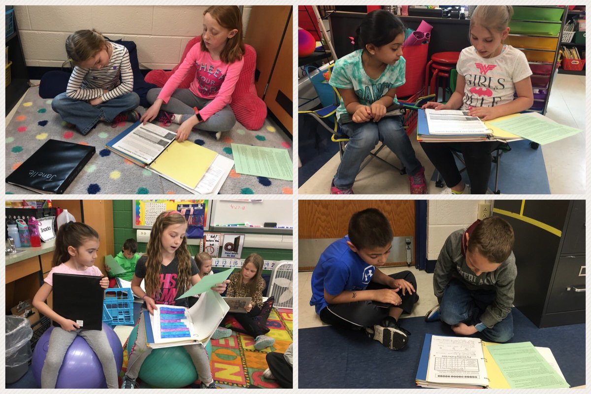 MissETechie's tweet photo. Practicing sharing our #LeadershipNotebooks with our 3rd grade friends for #LeadershipDay on Friday! @StephKlineTeach #TLiM (Remember that 1st grade's practice day is TOMORROW 11-11:30! Come and see what we're doing!) ☺️ https://t.co/83evfgdNB2