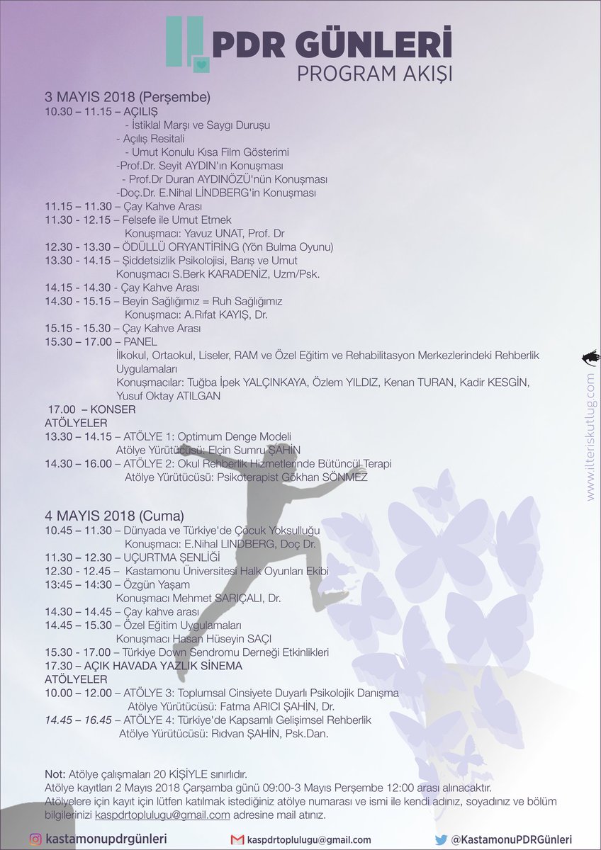 Program akışımız! #kastamonupdrgunleri