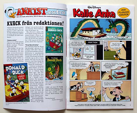 Caltex_98's tweet photo. Senaste numret av Kalle Anka Extra (2/2018) är alldeles fantastiskt! #CarlBarks #KalleAnka & flodens skräck samt Kung Ogs järnsäng av #VicLockman, #TonyStrobl & #SteveSteere i samma tidning. Dessutom textsidan "Ankist-extra"! https://t.co/omalEaNfbM #Ankism #serier @nafsk https://t.co/SovUoxepij
