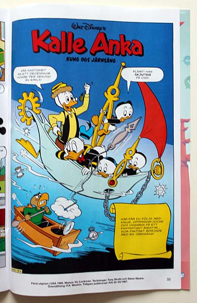 Caltex_98's tweet photo. Senaste numret av Kalle Anka Extra (2/2018) är alldeles fantastiskt! #CarlBarks #KalleAnka & flodens skräck samt Kung Ogs järnsäng av #VicLockman, #TonyStrobl & #SteveSteere i samma tidning. Dessutom textsidan "Ankist-extra"! https://t.co/omalEaNfbM #Ankism #serier @nafsk https://t.co/SovUoxepij