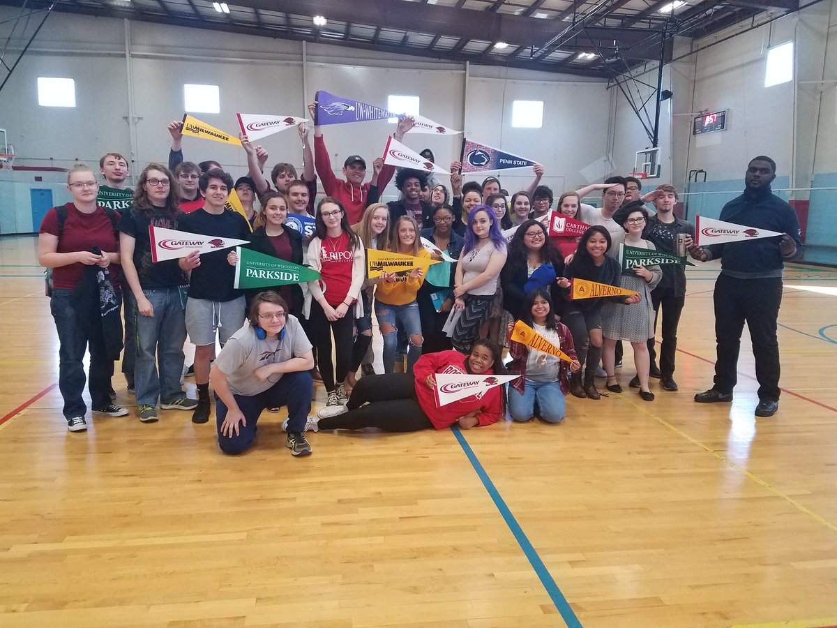 3rd Annual REAL School College Signing Day! Congrats Seinors!Thank you Dr. Charpentier, Executive Director <a href="/gatewaytech/">Gateway Tech College</a> Foundation. Thank you Erik and Dan for organizing!  #BEREAL #COLLEGESIGNINGDAY