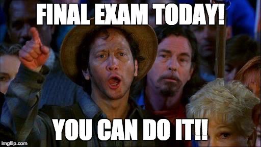 It’s the first day of finals week, we’re all cheering you on. You can do it #NSUSharks! #finals