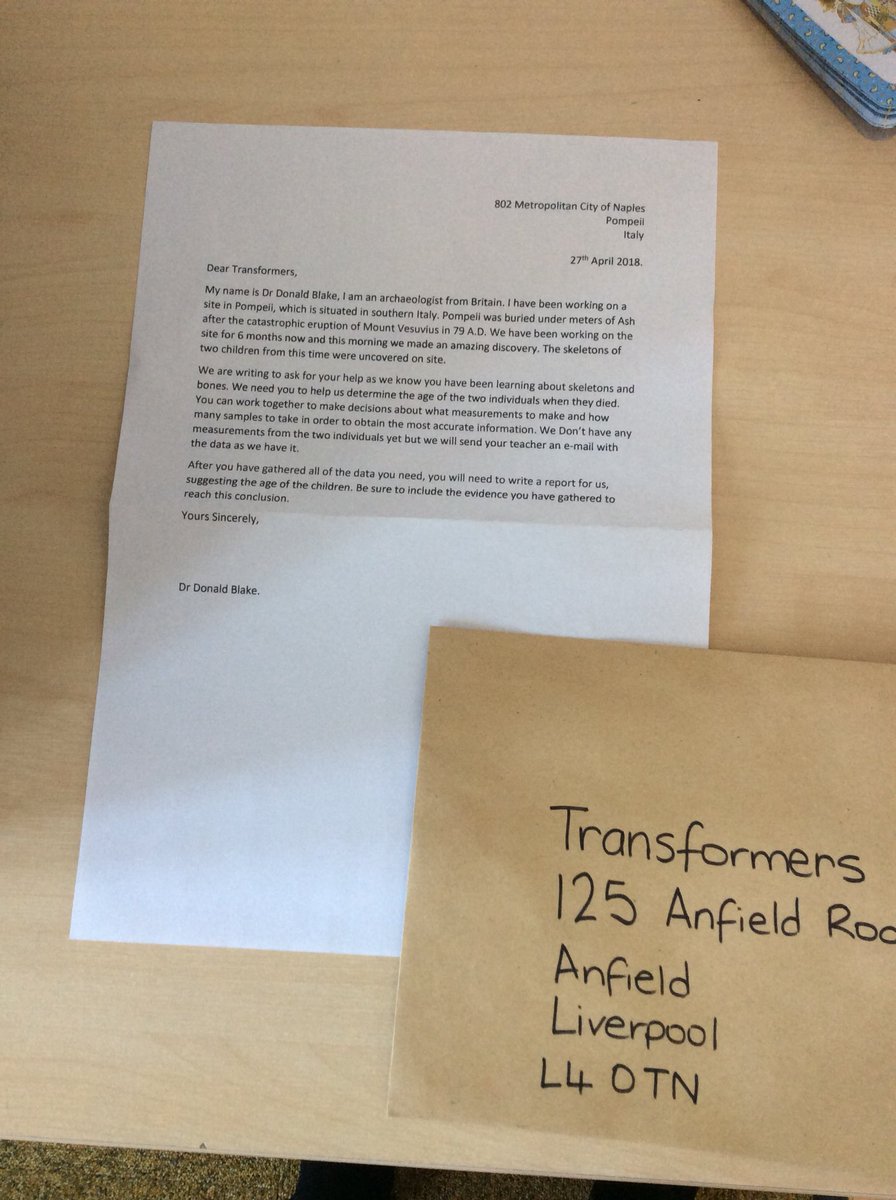 AnfieldRoadY3's tweet image. Year 3 got some very exciting news today all the way from Pompeii! #bonemystery #theyneedourhelp 🙉😲🤭