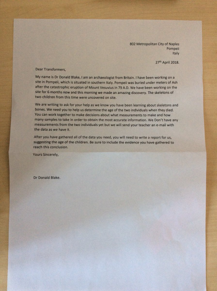 AnfieldRoadY3's tweet image. Year 3 got some very exciting news today all the way from Pompeii! #bonemystery #theyneedourhelp 🙉😲🤭
