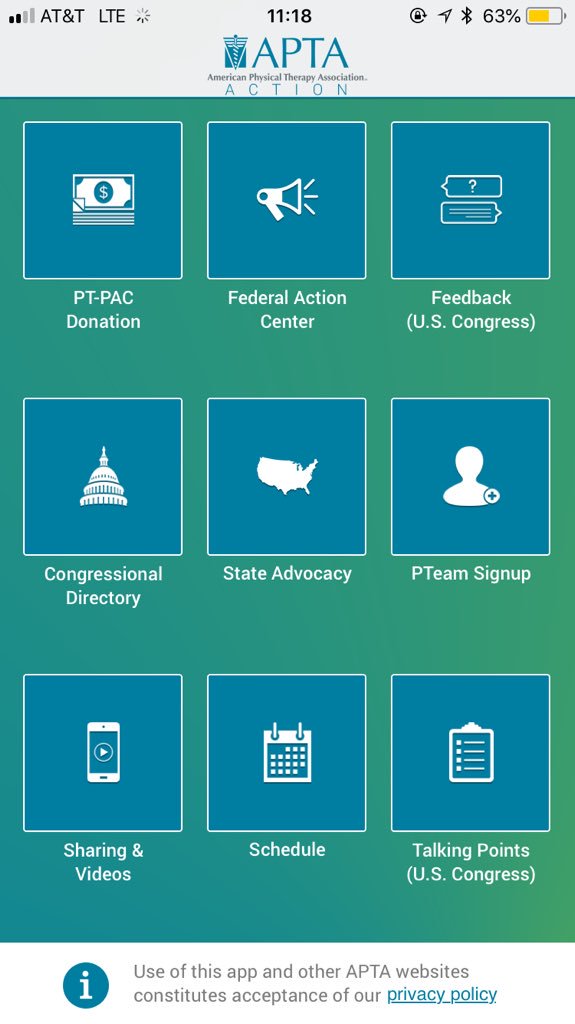 parazopt's tweet photo. #DPTstudents #PTAstudents, download the @APTAtweets Action App!
🔹You can see who is co-sponsoring the bills you’re advocating for
🔹 Look up members of Congress
🔹 Send pre-written E-Mail to policymakers
 
@APTASA @FPTAStudents @FLFPTA #APTAFAF https://t.co/QPBjnsinlk