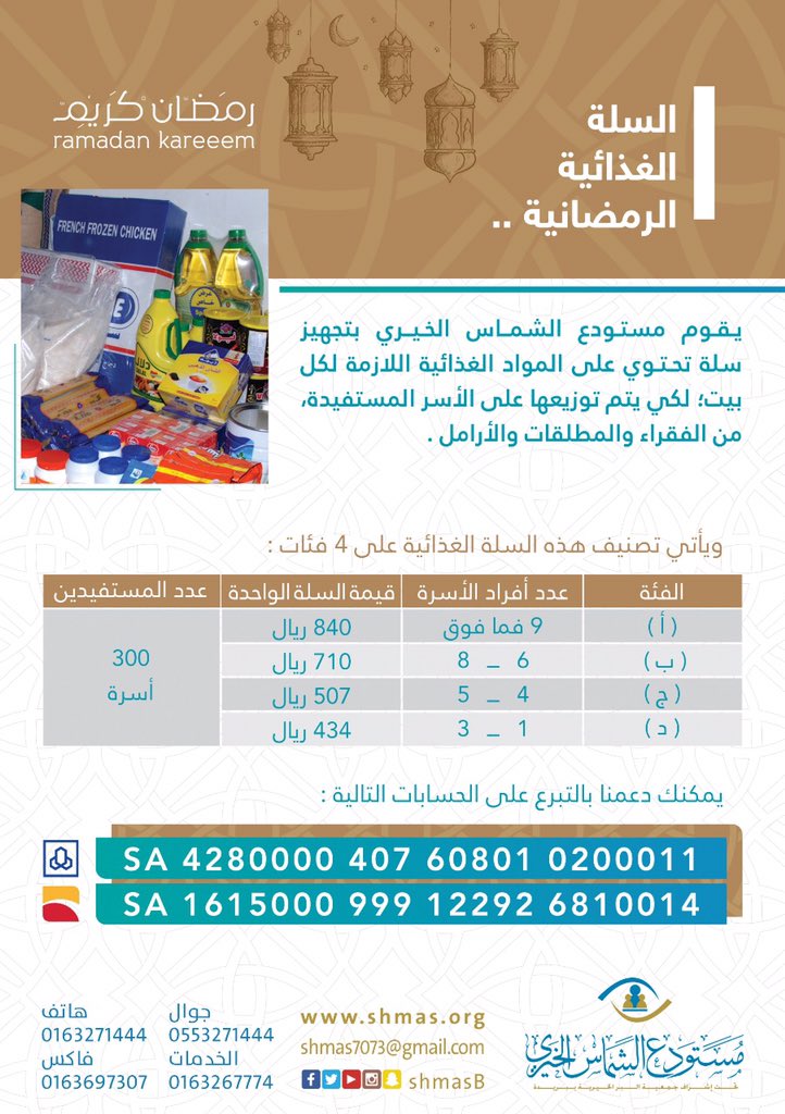 ata_shmas's tweet photo. #هل_الشاهي_افضل_ولا_قهوهبدا المستودع بالتجهيز لصرف السلة الرمضانية للمستفيدين https://t.co/VV00YLDFpp