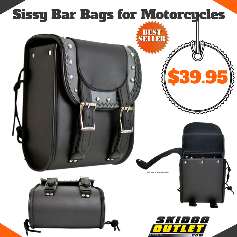 SkiDooOutlet's tweet photo. Universal #sissy bar #bags can be mounted on almost any model #bike depending on the width or height of your #sissybar or luggage rack.  Tag someone who needs this. 
Order https://t.co/glMpULyejU #motorcycle #motorcyclebags
 🔥 The Right Gear, The Right Price! 🔥 https://t.co/Zd9zCetkfl