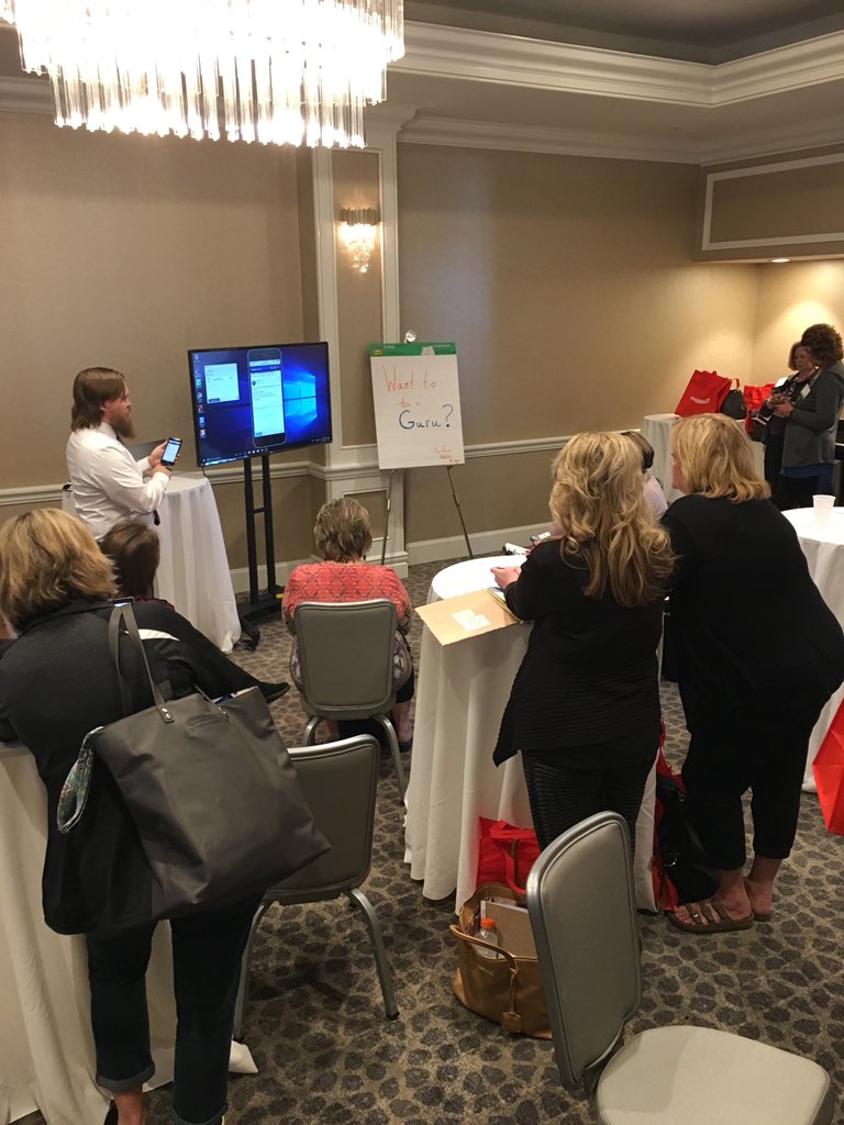 ProgressBook's tweet photo. Mathias King teaching attendeesin the #pblab how to use our NEW community site: ProgressBook Guru! #progressbook #progressbooksuiteretreat #suiteretreat2018 #progressbook #pblife #progressbookguru https://t.co/vRvNgR22hA